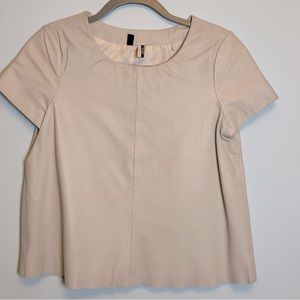 Leather Topshop top